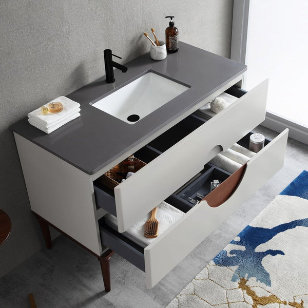 BURANO 48” BEIGE BATHROOM VANITY