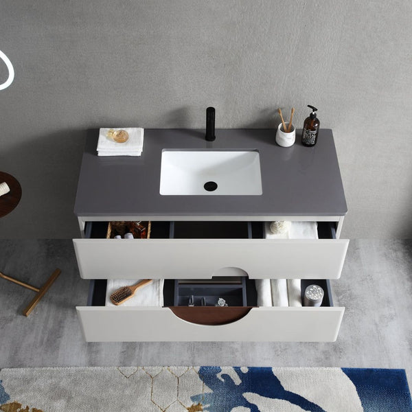 BURANO 48” BEIGE BATHROOM VANITY