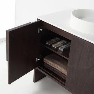 CELLE 36” DARK WALNUT BATHROOM VANITY