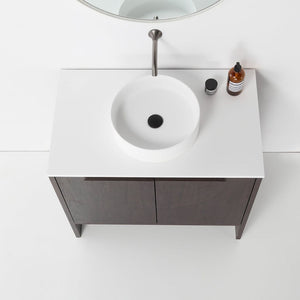 CELLE 36” DARK WALNUT BATHROOM VANITY