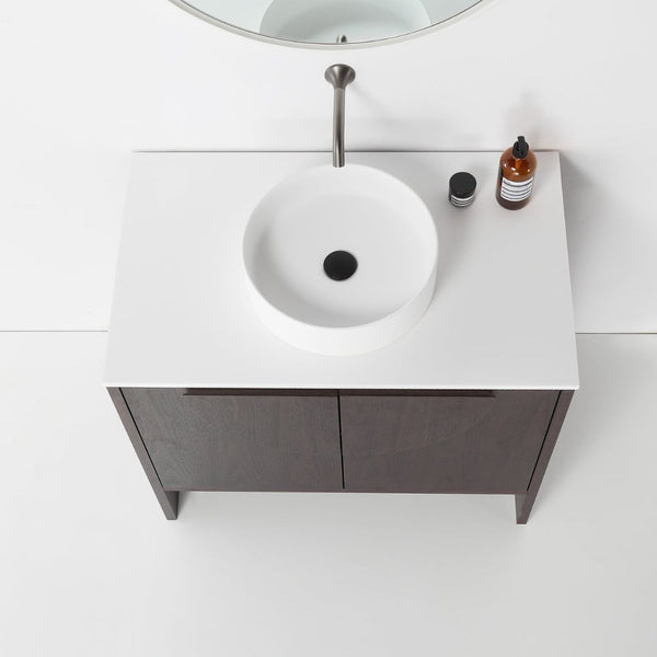 CELLE 36” DARK WALNUT BATHROOM VANITY