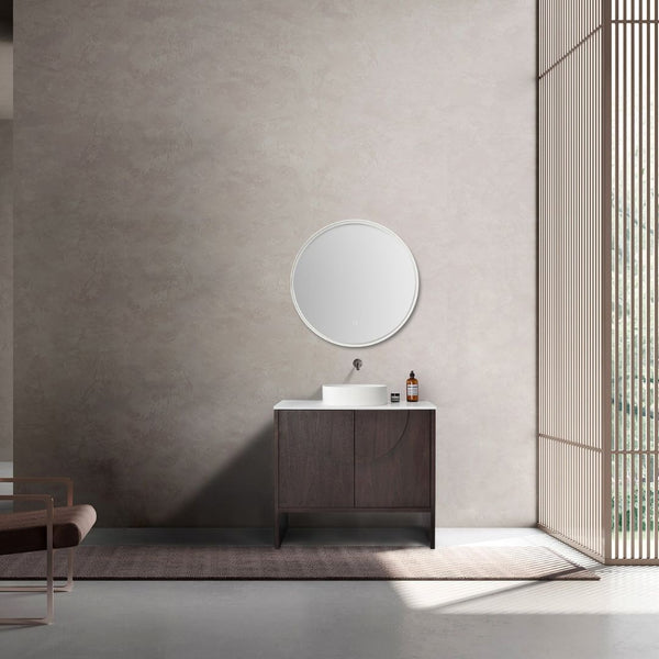 CELLE 36” DARK WALNUT BATHROOM VANITY