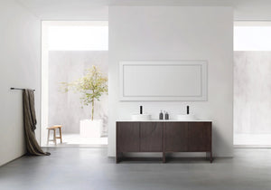 CELLE 72” DARK WALNUT BATHROOM VANITY