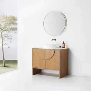 CELLE 36” PECAN OAK BATHROOM VANITY