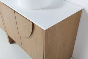 CELLE 72” PECAN OAK BATHROOM VANITY