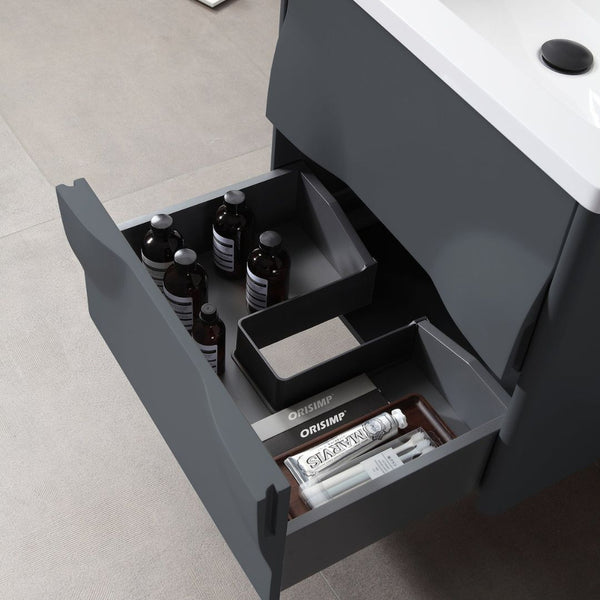 COLMAR 24” DARK GRAY BATHROOM VANITY