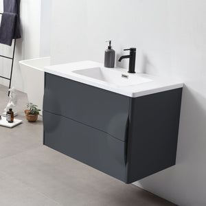 COLMAR 30” DARK GRAY BATHROOM VANITY