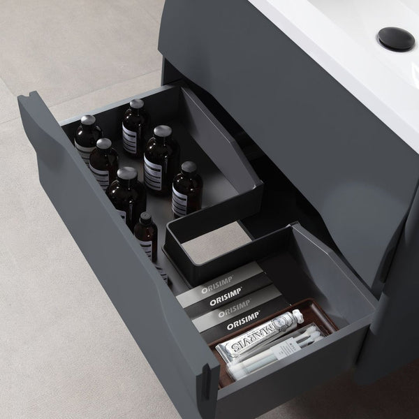 COLMAR 30” DARK GRAY BATHROOM VANITY