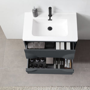 COLMAR 30” DARK GRAY BATHROOM VANITY