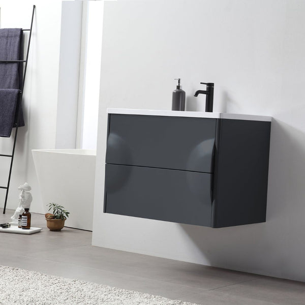 COLMAR 30” DARK GRAY BATHROOM VANITY