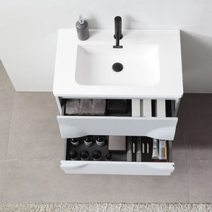 COLMAR 30” LIGHT GRAY BATHROOM VANITY