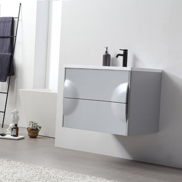 COLMAR 30” LIGHT GRAY BATHROOM VANITY