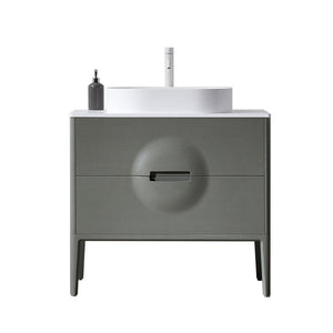 COLMAR 36” OLIVE GREEN BATHROOM VANITY