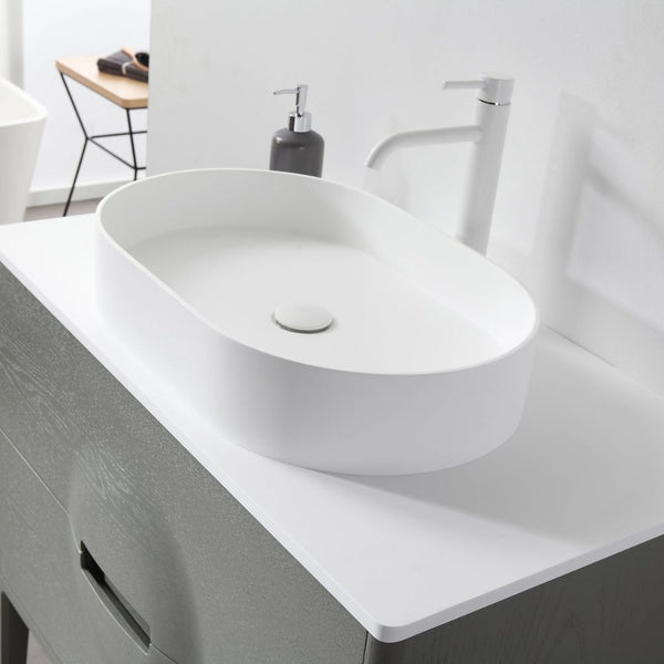 COLMAR 36” OLIVE GREEN BATHROOM VANITY