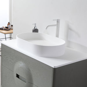 COLMAR 36” OLIVE GREEN BATHROOM VANITY