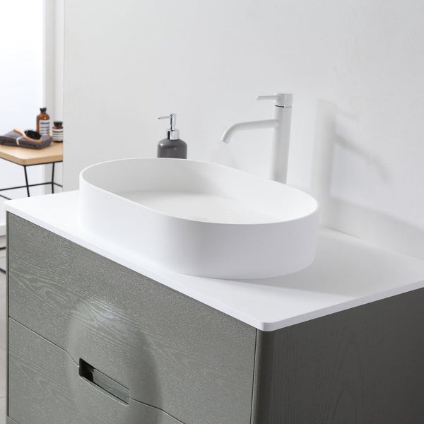 COLMAR 36” OLIVE GREEN BATHROOM VANITY