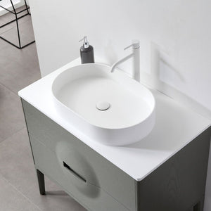 COLMAR 36” OLIVE GREEN BATHROOM VANITY