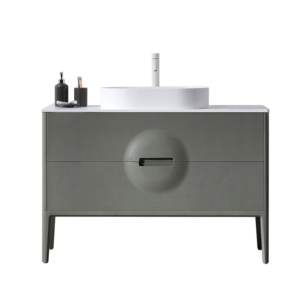 COLMAR 48” OLIVE GREEN BATHROOM VANITY
