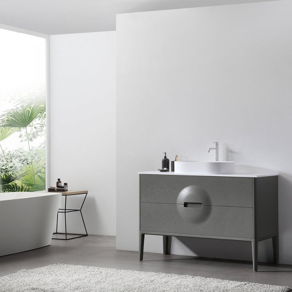 COLMAR 48” OLIVE GREEN BATHROOM VANITY