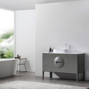 COLMAR 48” OLIVE GREEN BATHROOM VANITY