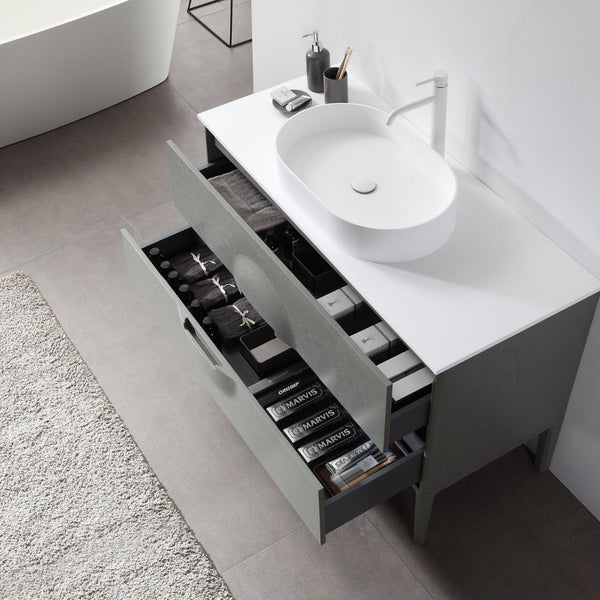 COLMAR 48” OLIVE GREEN BATHROOM VANITY