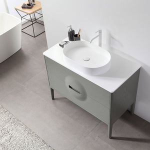 COLMAR 48” OLIVE GREEN BATHROOM VANITY