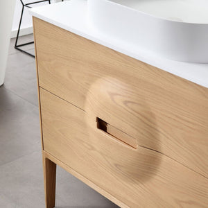 COLMAR 36” WHITEWASH OAK BATHROOM VANITY