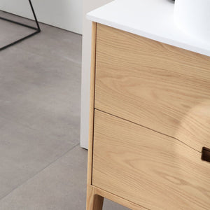 COLMAR 36” WHITEWASH OAK BATHROOM VANITY