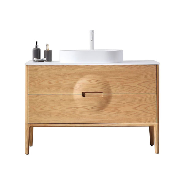 COLMAR 48” WHITEWASH OAK BATHROOM VANITY