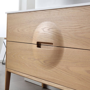 COLMAR 48” WHITEWASH OAK BATHROOM VANITY