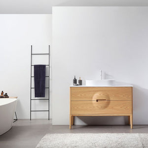 COLMAR 48” WHITEWASH OAK BATHROOM VANITY