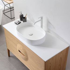 COLMAR 48” WHITEWASH OAK BATHROOM VANITY