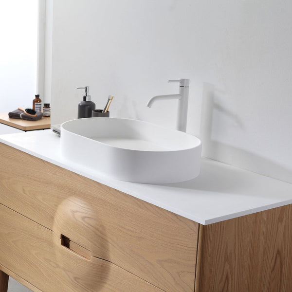 COLMAR 48” WHITEWASH OAK BATHROOM VANITY
