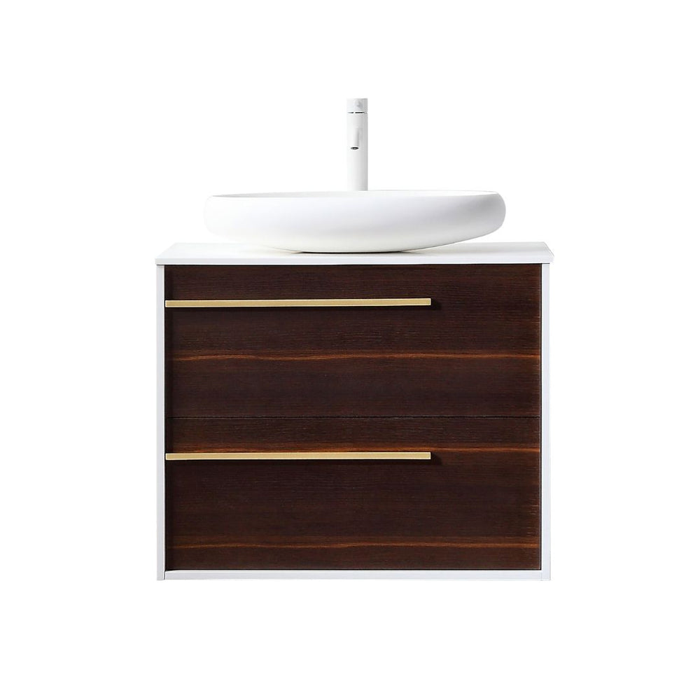 GOREME 30” SMOKE GRAY OAK BATHROOM VANITY