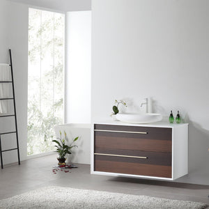 GOREME 42” SMOKE GRAY OAK BATHROOM VANITY