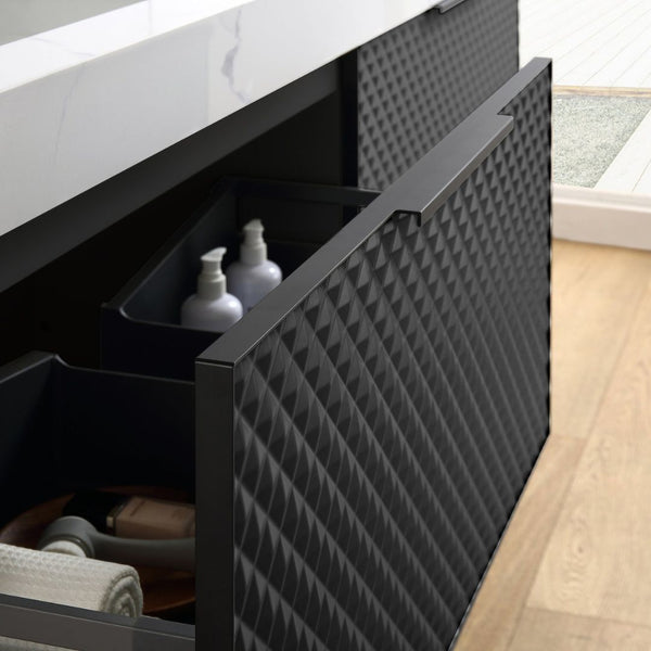 MANAROLA 48” BLACK OF NIGHT BATHROOM VANITY