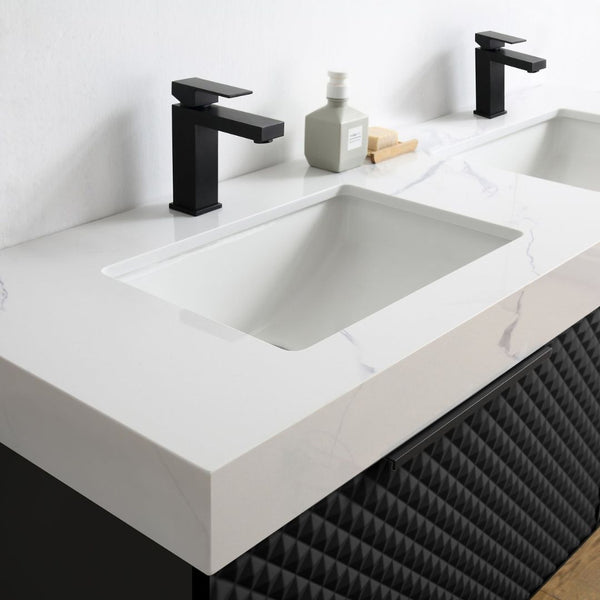 MANAROLA 48” BLACK OF NIGHT BATHROOM VANITY