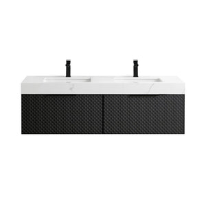 MANAROLA 72” BLACK OF NIGHT BATHROOM VANITY
