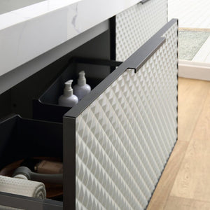 MANAROLA 72” SILVER GRAY BATHROOM VANITY