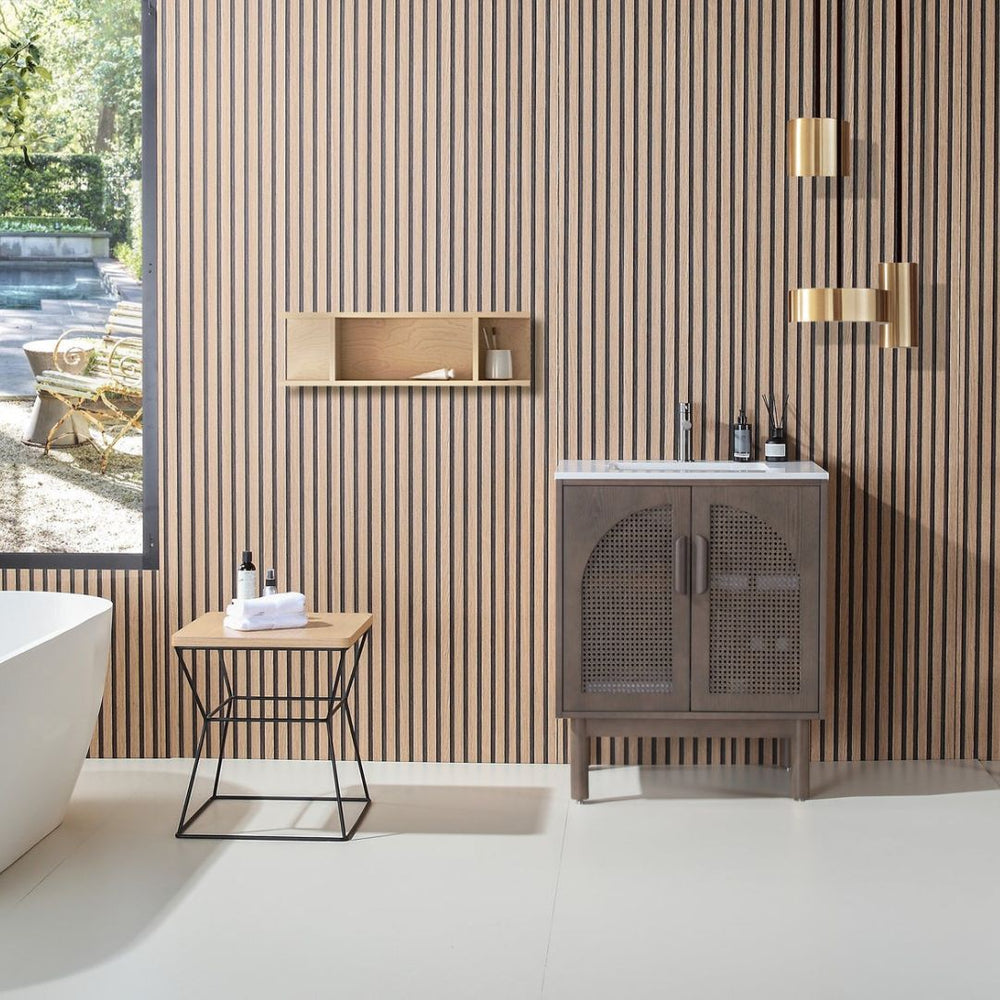NARA 30” CHESTNUT OAK BATHROOM VANITY