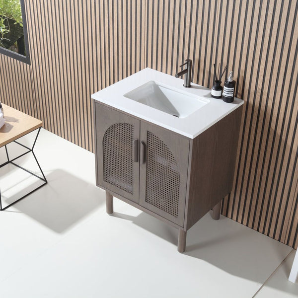 NARA 30” CHESTNUT OAK BATHROOM VANITY
