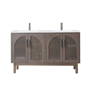 NARA 60” CHESTNUT OAK BATHROOM VANITY