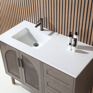 NARA 60” CHESTNUT OAK BATHROOM VANITY