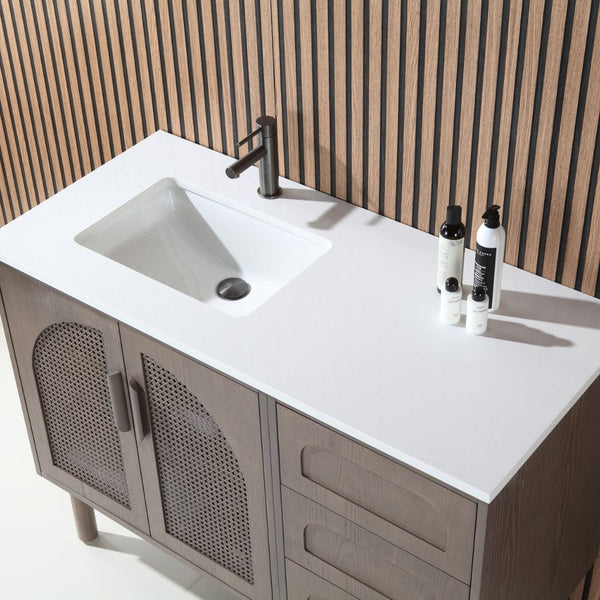 NARA 60” CHESTNUT OAK BATHROOM VANITY
