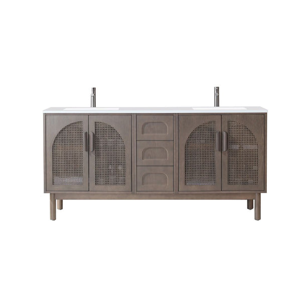 NARA 72” CHESNUT OAK BATHROOM VANITY
