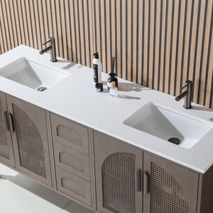 NARA 72” CHESNUT OAK BATHROOM VANITY