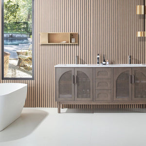NARA 72” CHESNUT OAK BATHROOM VANITY