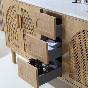 NARA 72” PECAN OAK BATHROOM VANITY