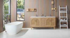 NARA 72” PECAN OAK BATHROOM VANITY