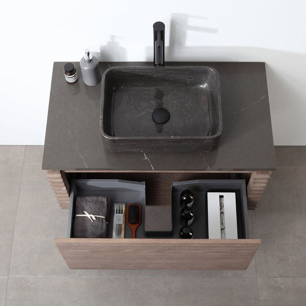 OCALA 36” CHESTNUT OAK BATHROOM VANITY